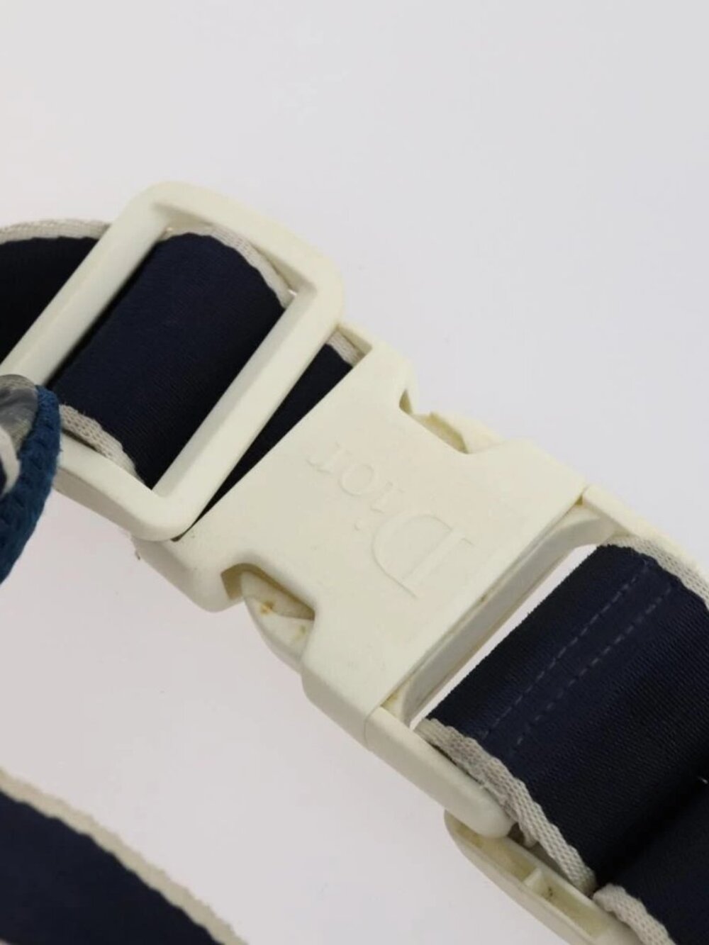 Christian Dior Trotter Canvas Backpack PVC Blue Silver Auth bs31270 - Picture 11 of 16